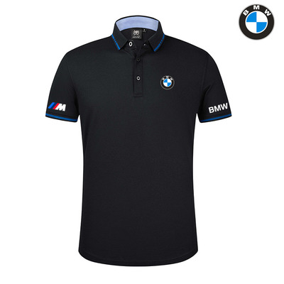 Polo BMW M Power Homme 2022 Coton Col Contrasté LOGO BMW Manche Courte